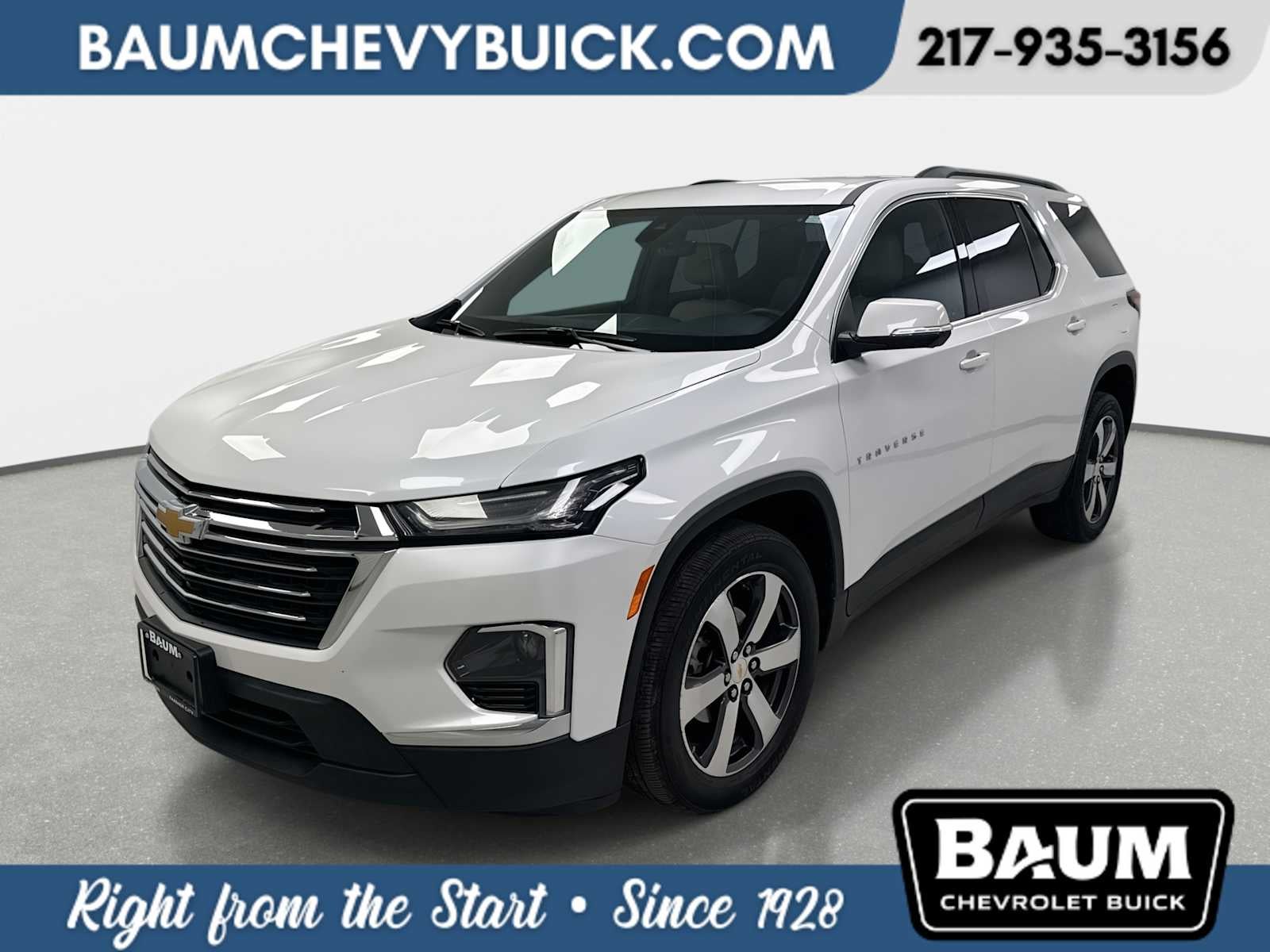 2023 Chevrolet Traverse LT Leather in Iridescent Pearl Tricoat — front three-quarter view