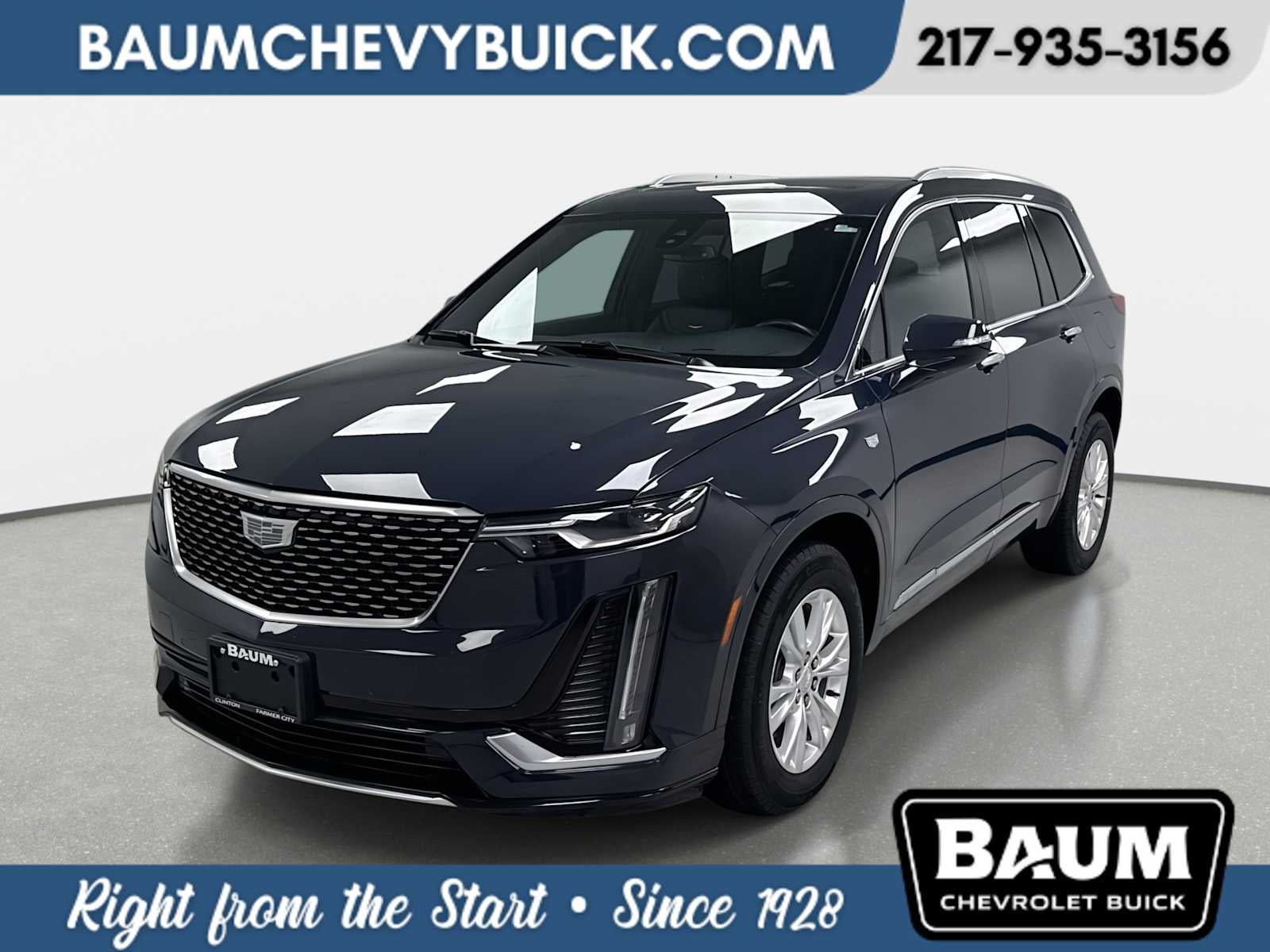 2024 Cadillac XT6 Luxury in Midnight Sky Metallic — front three-quarter view