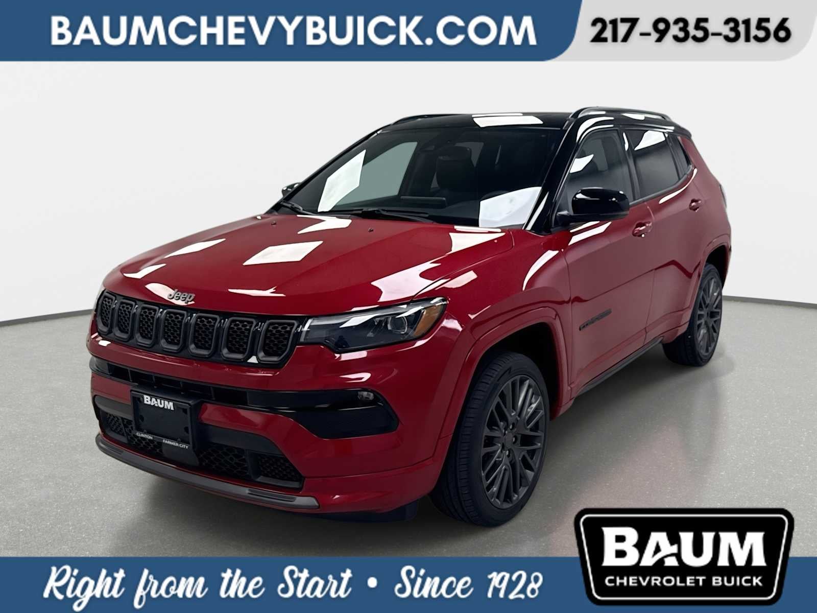 2023 Jeep Compass High Altitude 4x4 in Red — front three-quarter view