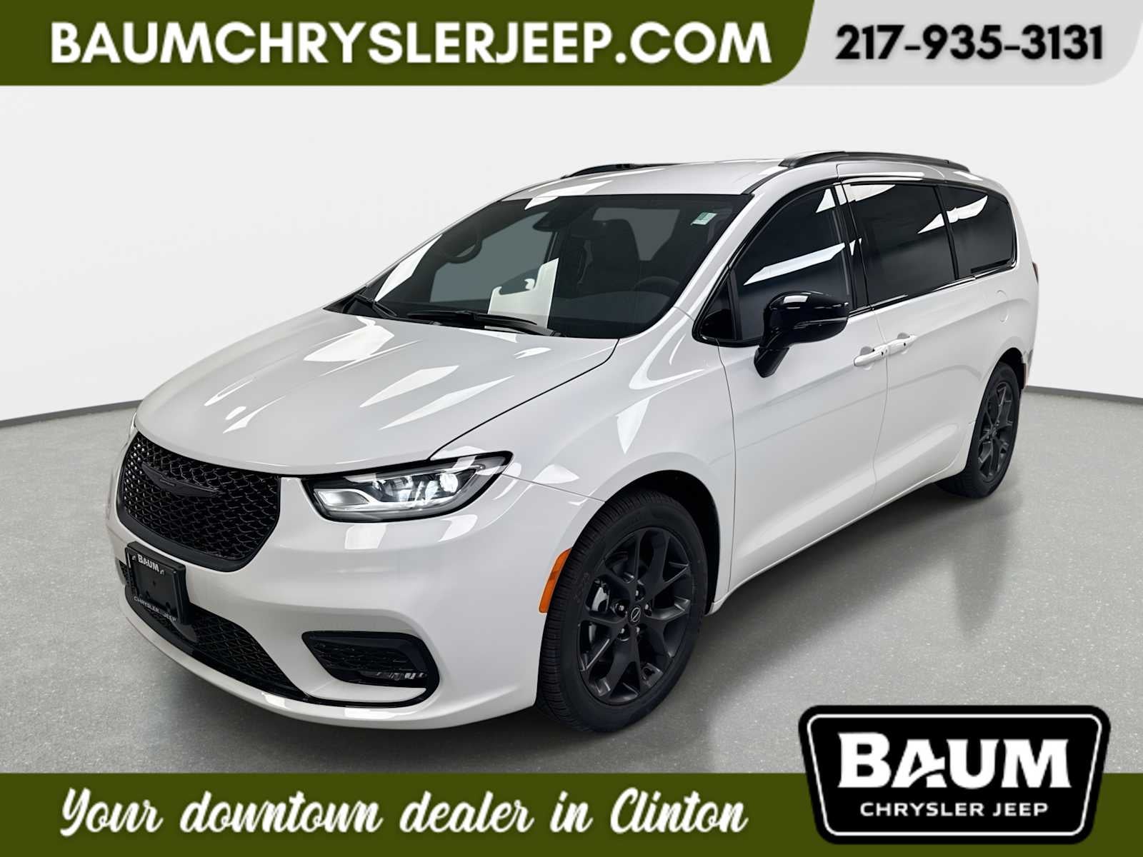 2026 Chrysler Pacifica PACIFICA SELECT in Bright White Clear-Coat Exterior Paint — front three-quarter view