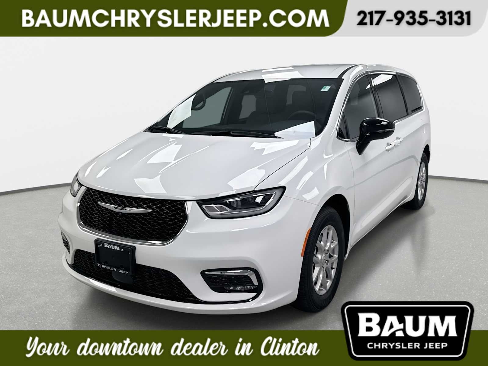2026 Chrysler Pacifica PACIFICA SELECT in Bright White Clear-Coat Exterior Paint — front three-quarter view